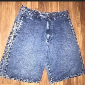 Vintage BUM Equipment Embroidered Denim Jean Short